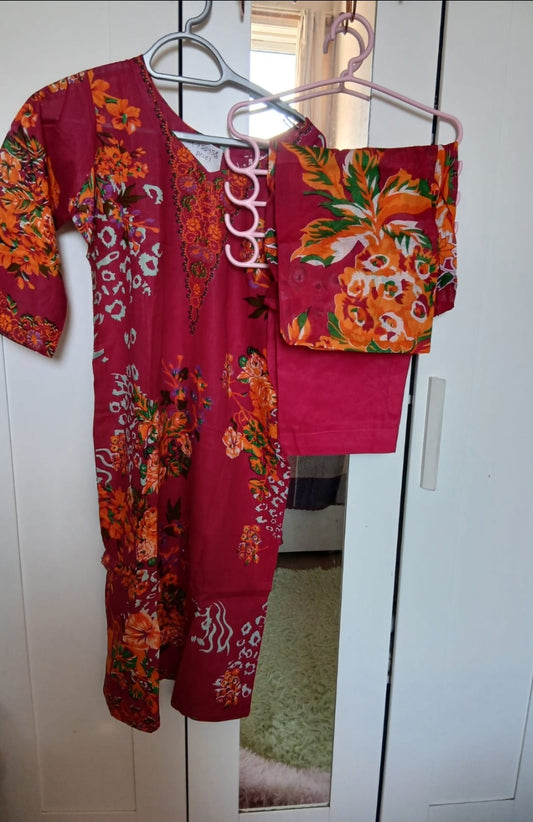 Readymade Cotton Three piece